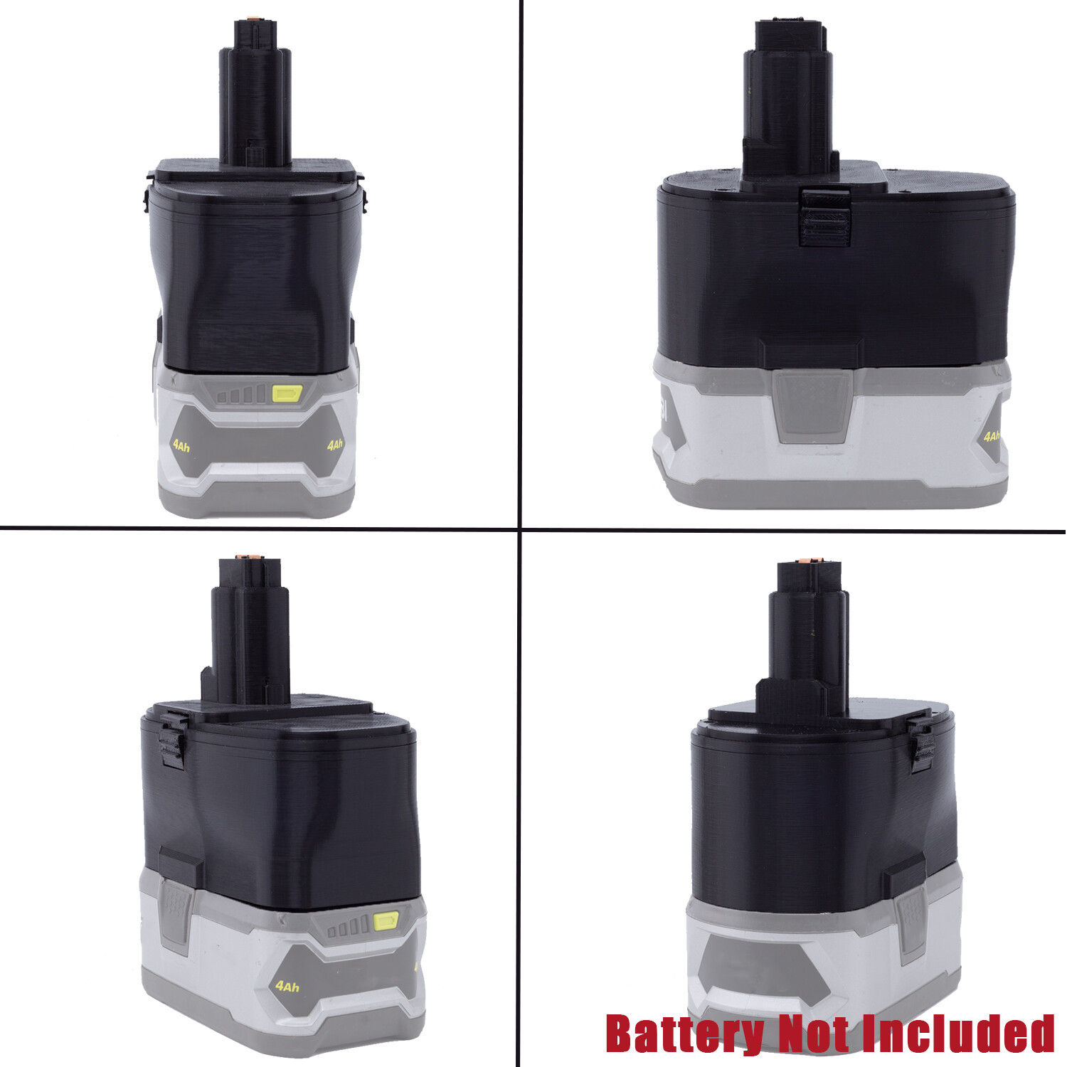 Adapter Fits For Ryobi 18V Li-Ion Battery To For Dewalt 18V Ni-Cd Power Tools