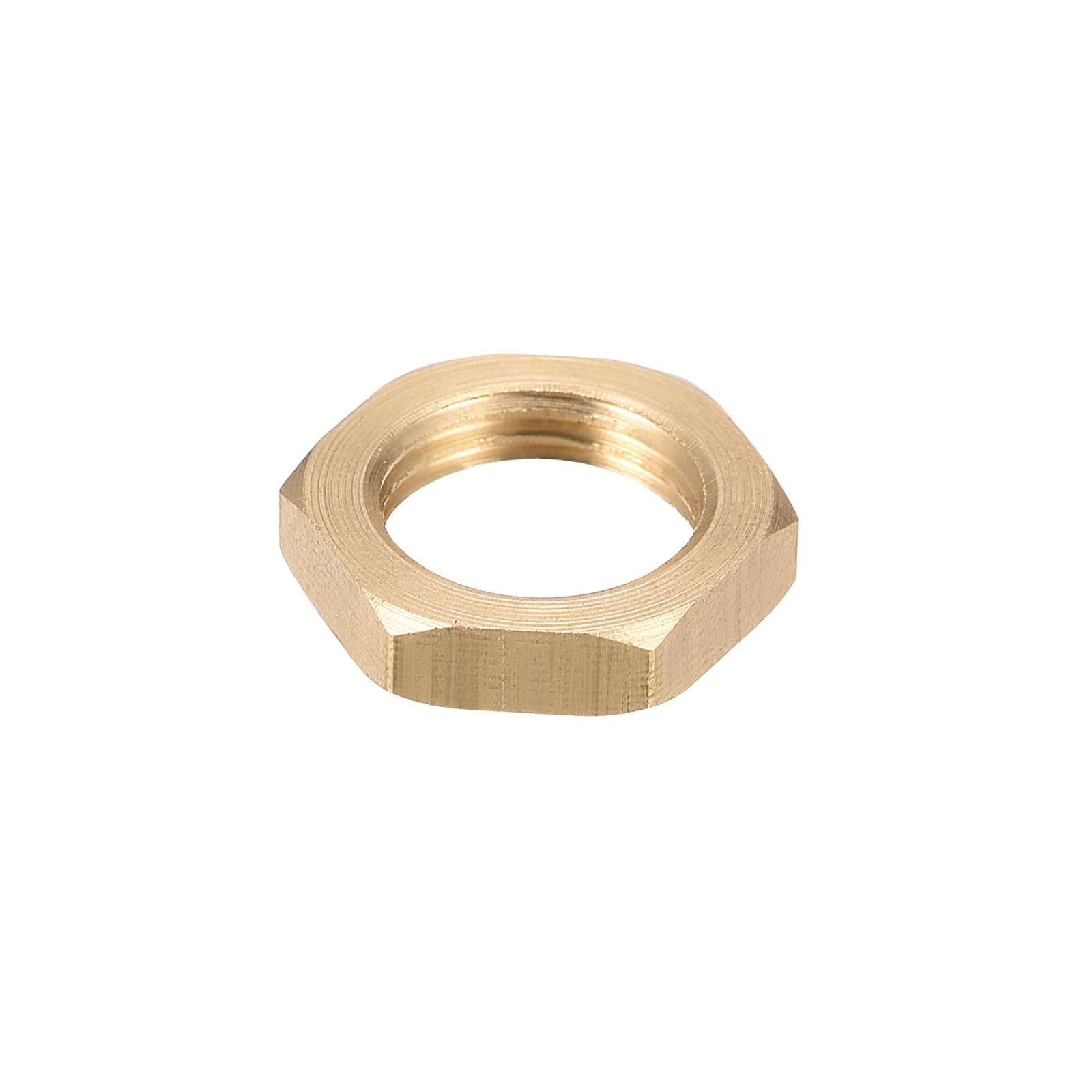 G1/8 Lock Nut, Hex Brass Female Locknut for Plumbing 4pcs