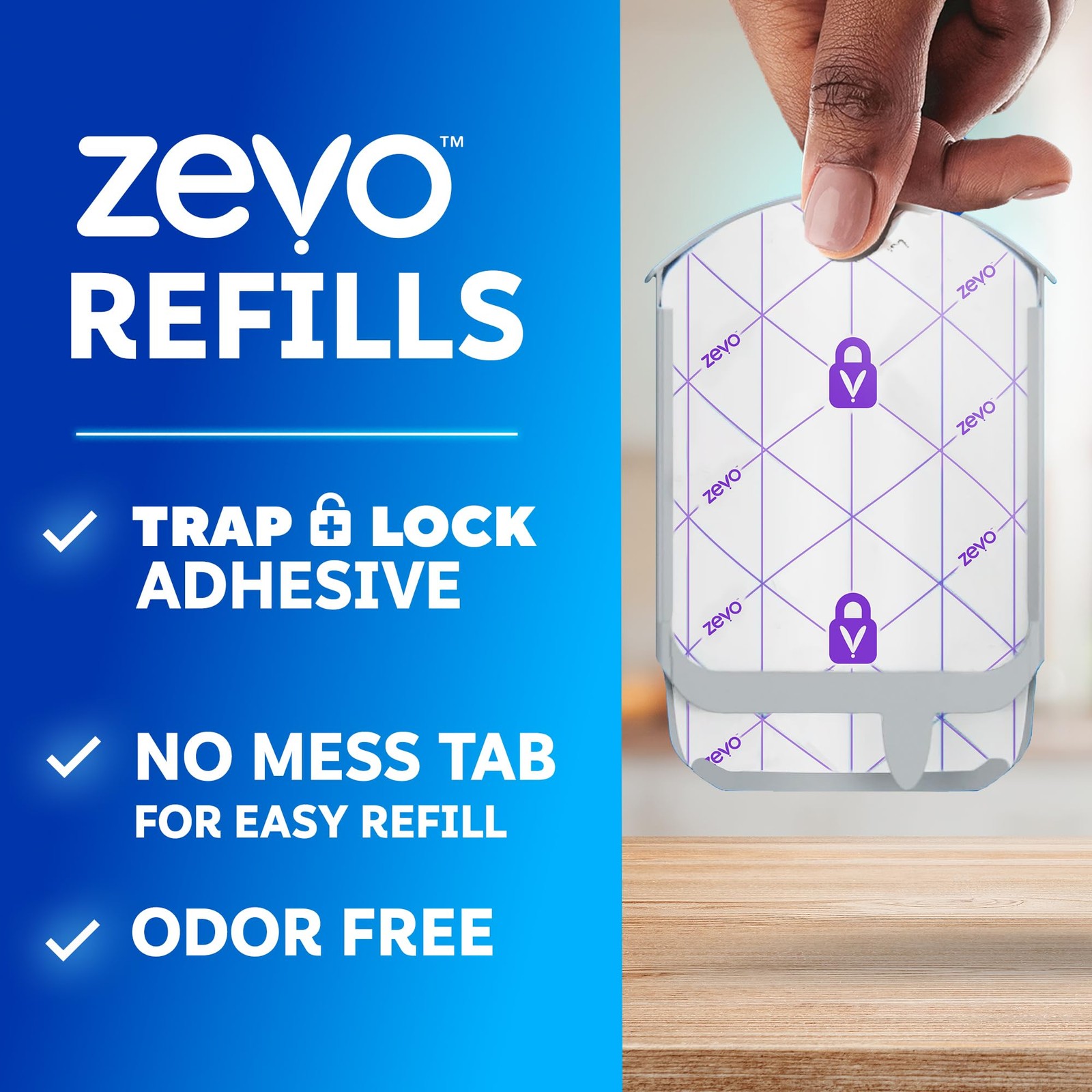Zevo Flying Insect Trap Official Refill Cartridges Fits Both Zevo Trap & MAX