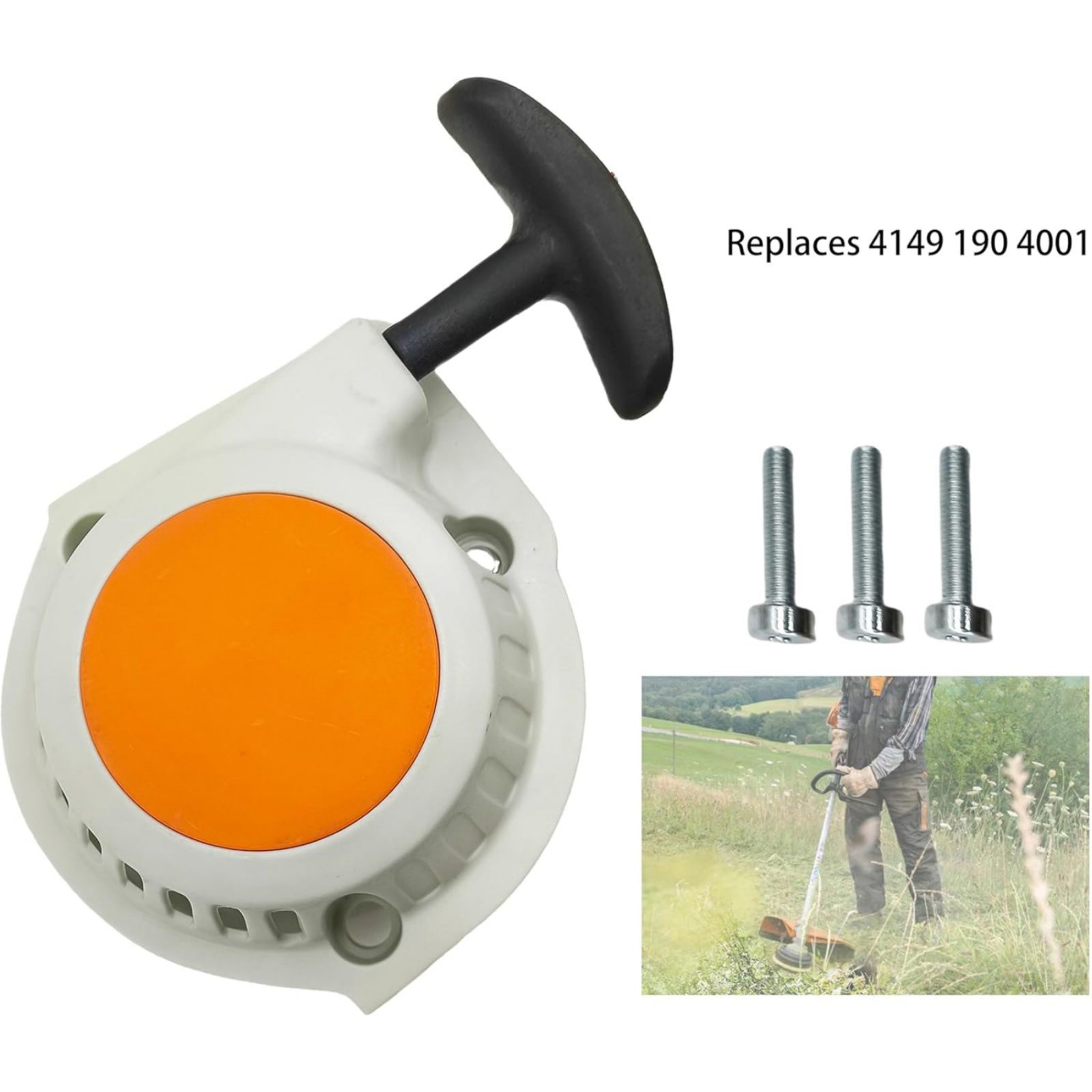 New Plastic+Metal Recoil Starter 4149-190-4001 for Stihl FS94R String Trimmer