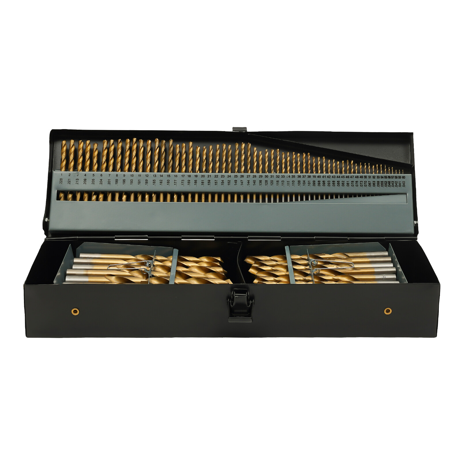 115PCS Drill Bit Set Electric Drill Mount Spiral High Speed Drill Bit Set w/ Box