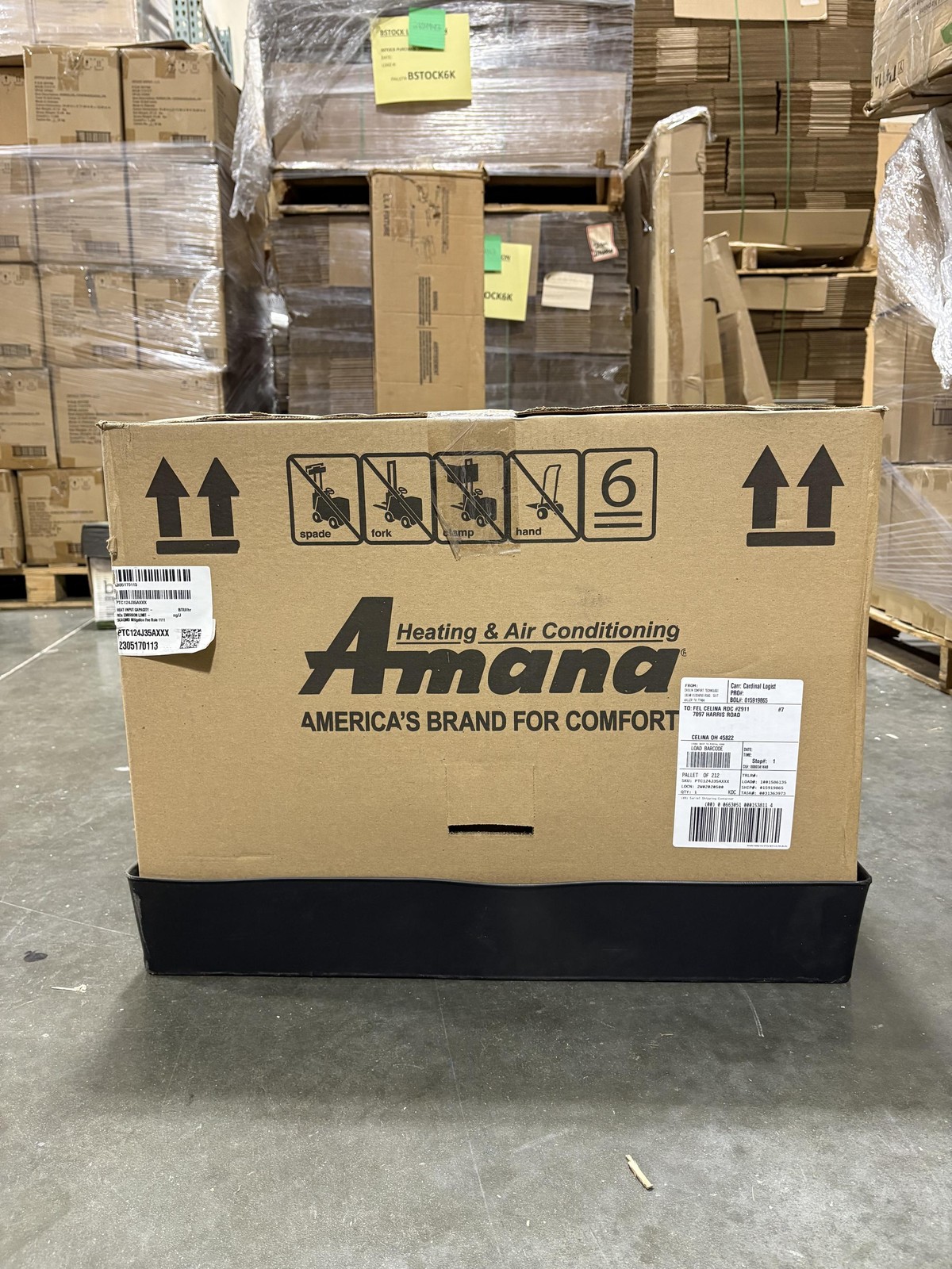AMANA PTAC 12,000 BTU AC PTC123K35AXXX with 3.5 kW Heater 20Amp – BRAND NEW