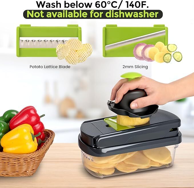 16-In-1 Vegetable Fruit Kitchen Chopper Cutter Food Onion Veggie Dicer Slicer US