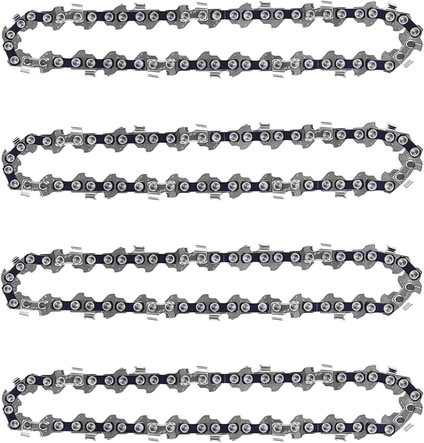 4 Pack 8″ Chainsaw Chains 1/4″ Pitch .043″ Gauge 47DL Replacement Mini Chain Saw