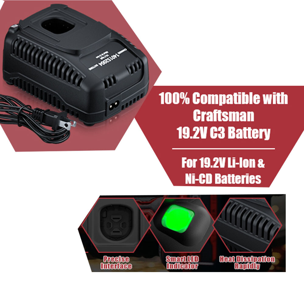 1-2pack For CRAFTSMAN 19.2 VOLT C3 LITHIUM DIEHARD BATTERY PACK 315.PP2011 6.0Ah