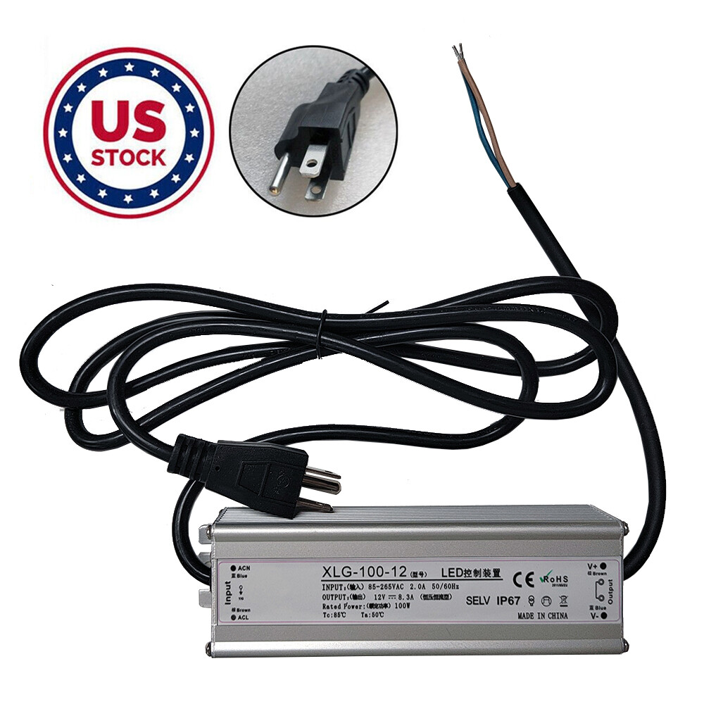 60W-150W Waterproof Power Supply AC110V to DC12V LED Driver Transformer Adapter