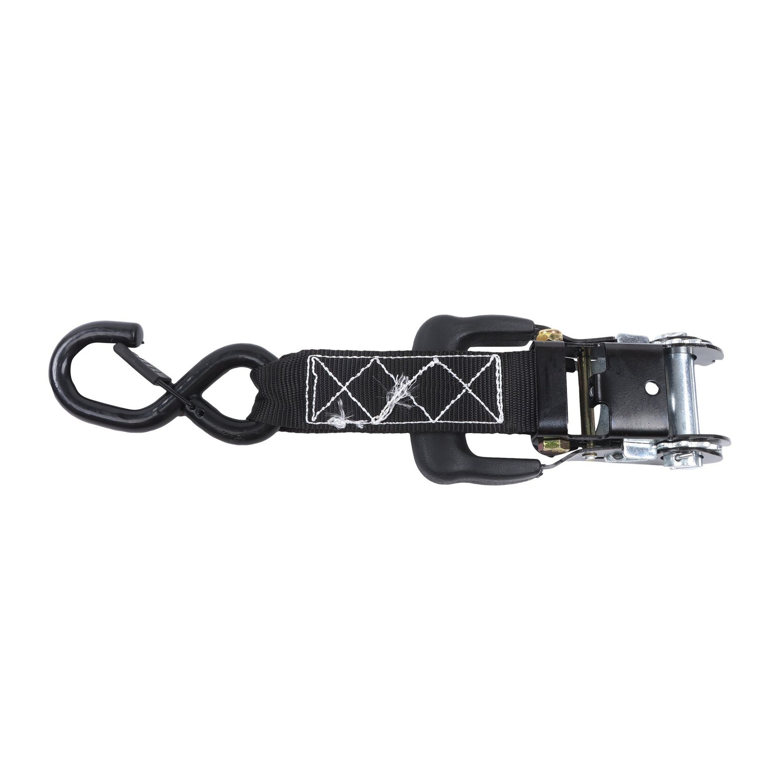 Ratchet Straps (4 Pack) – 5,208lbs Break Strength 1.6″x8′ Black Tie Down Straps