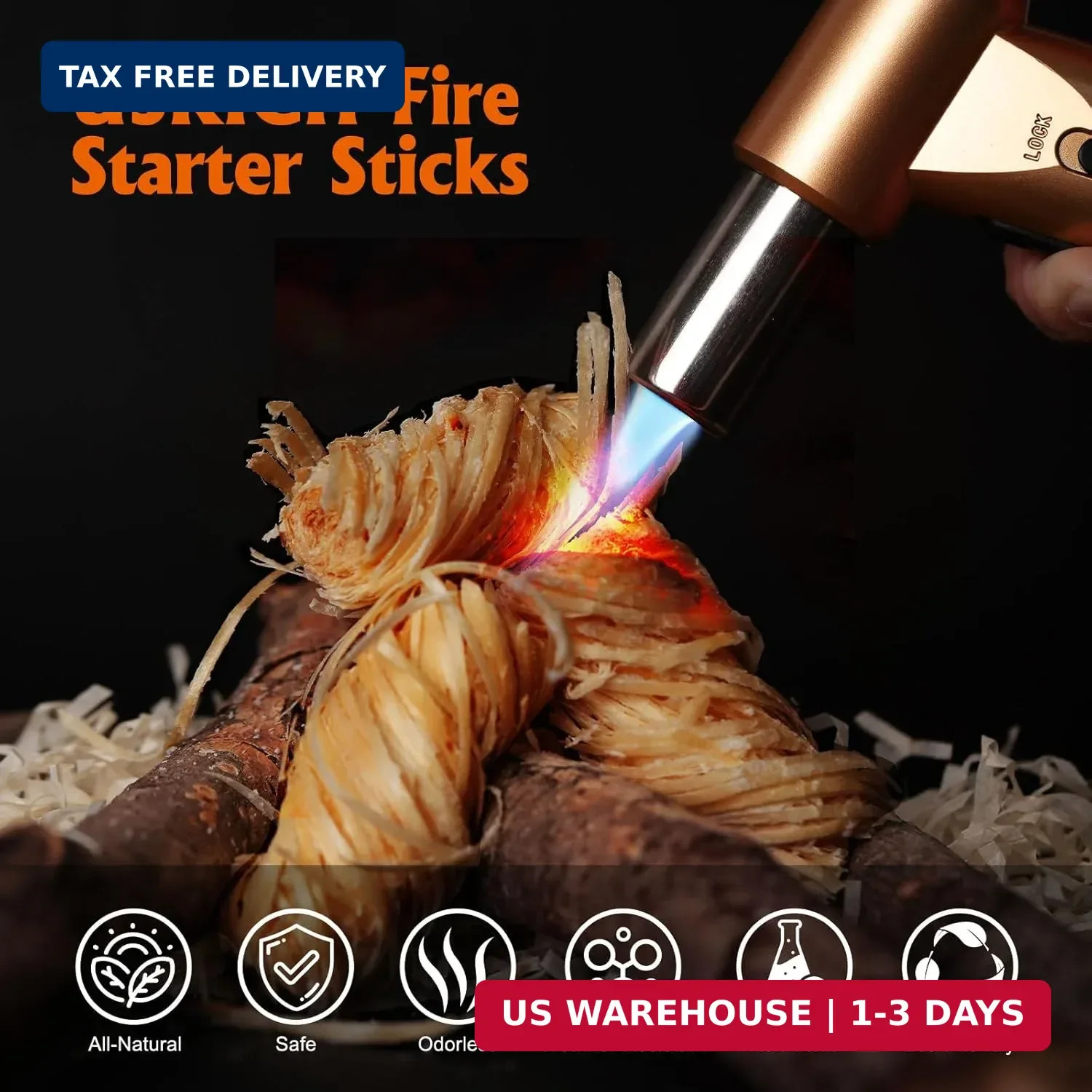 500Pcs Fire Starter,Fire Starters for Campfires,Fireplace, Pellet Stove & Wood,