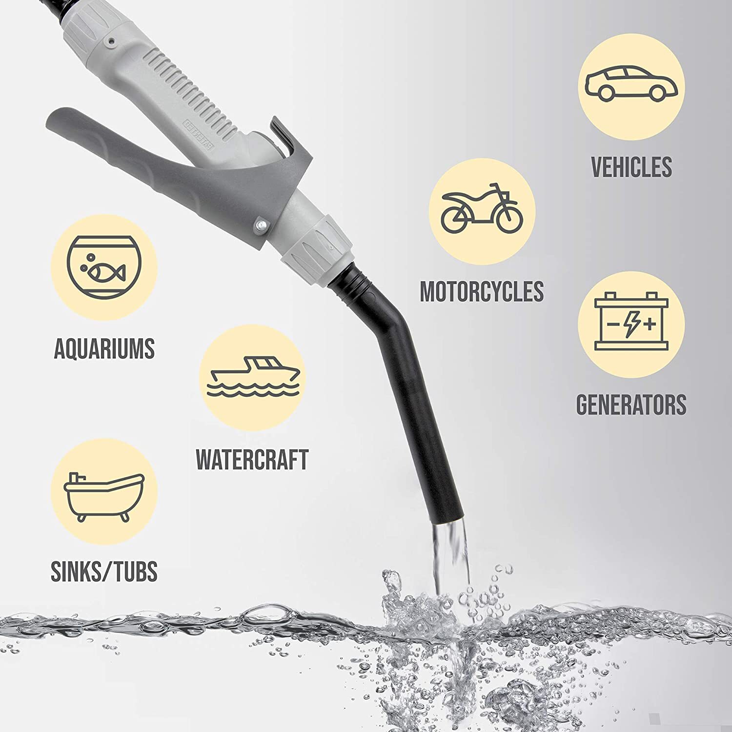 DEWAY Automatic Battery Powered Fuel Transfer Pump w/ Nozzle