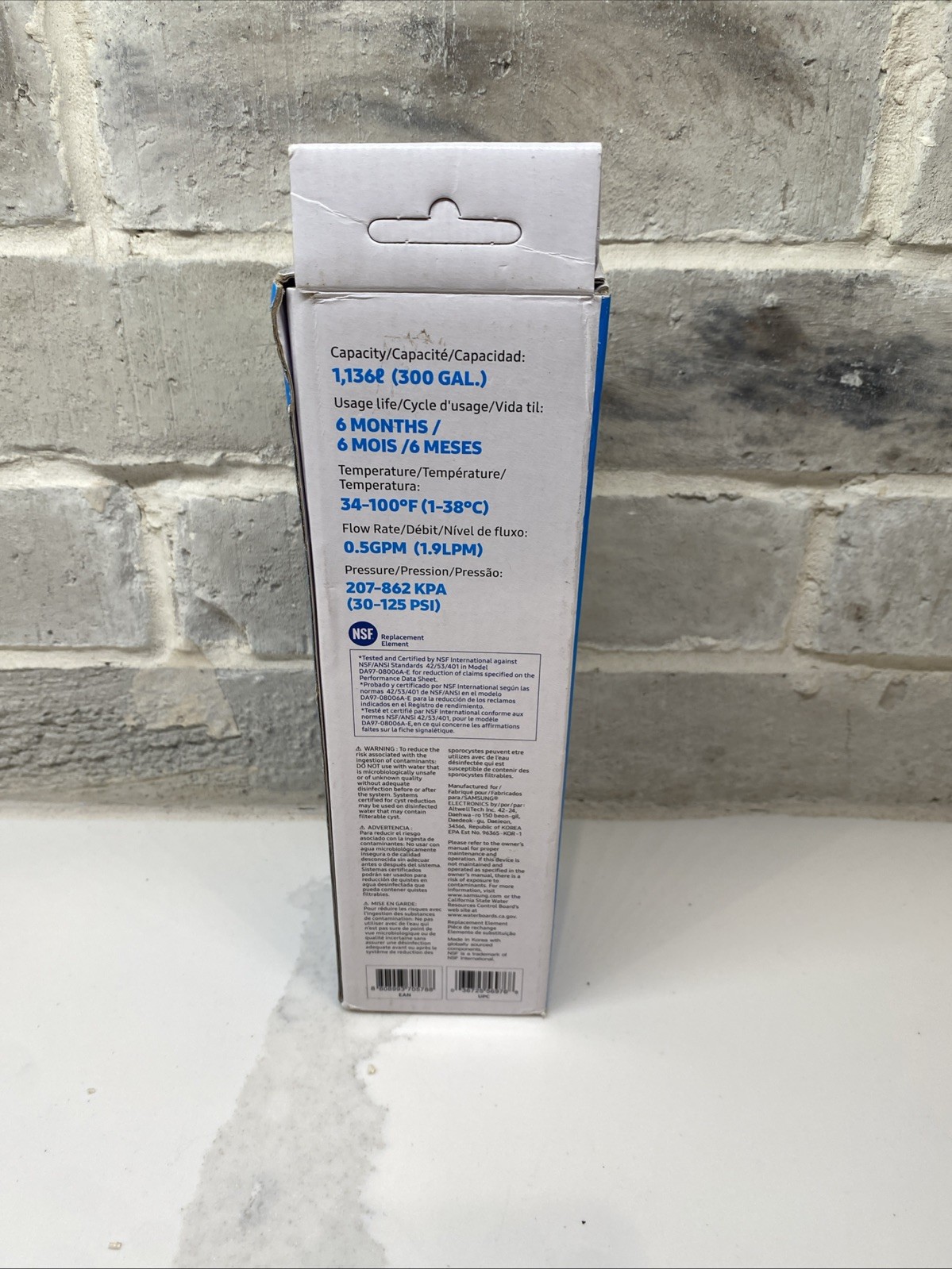 SAMSUNG Water Filter for Refrigerator Water and Ice DA29-00020B, 1 PACK