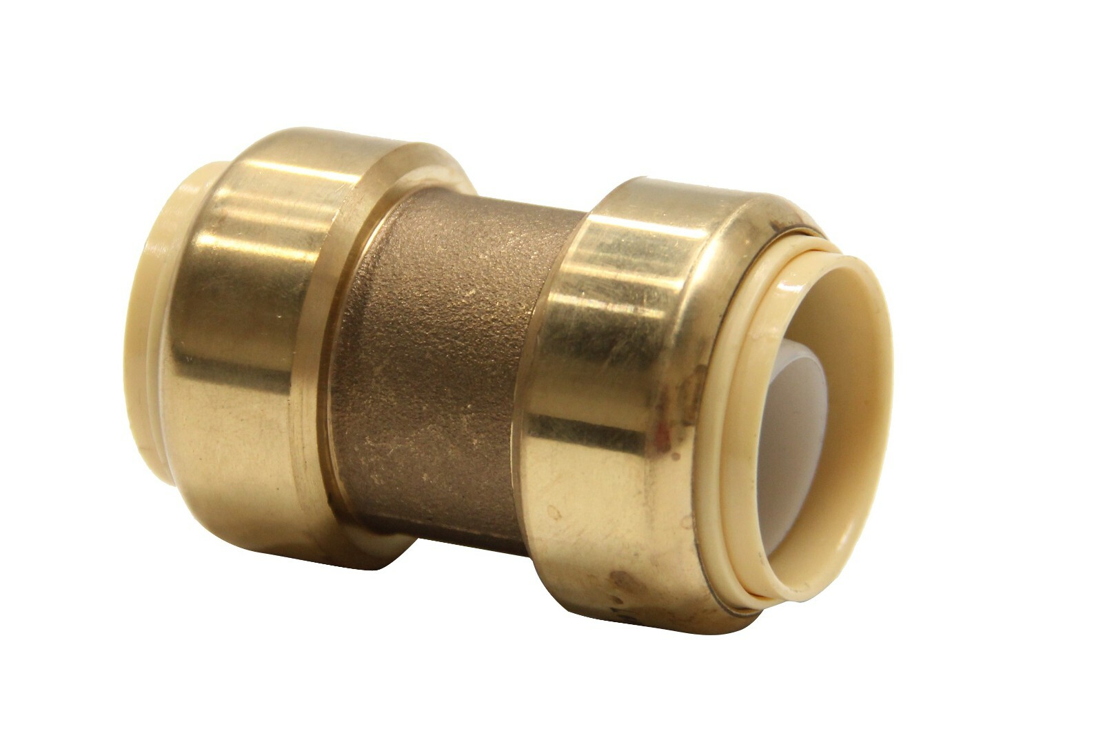EFIELD 10 PCS 1/2″ X 1/2″ PUSH FIT COUPLINGS BRASS FITTINGS WITH Clip, NO LEAD