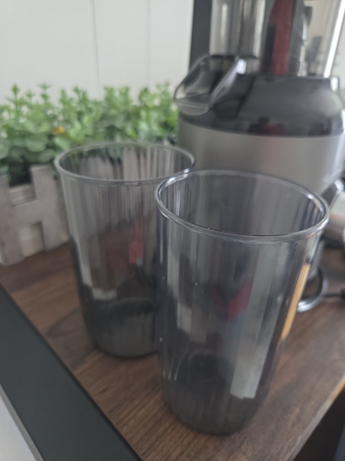 Slow Juicer Electric silver black brushed finish dishwasher-safe parts