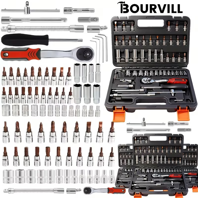 BOURVILL 899/53pcs Professional Tool Kit for Home And Automotive Repairs