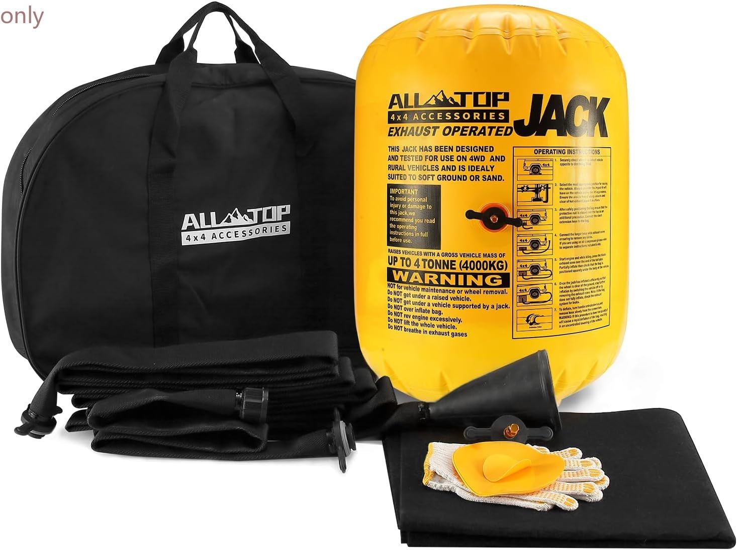 ALL-TOP Off-Road Exhaust Air Jack, 31inch Lift 8800Lbs Capacity, 4000kg/8800lbs