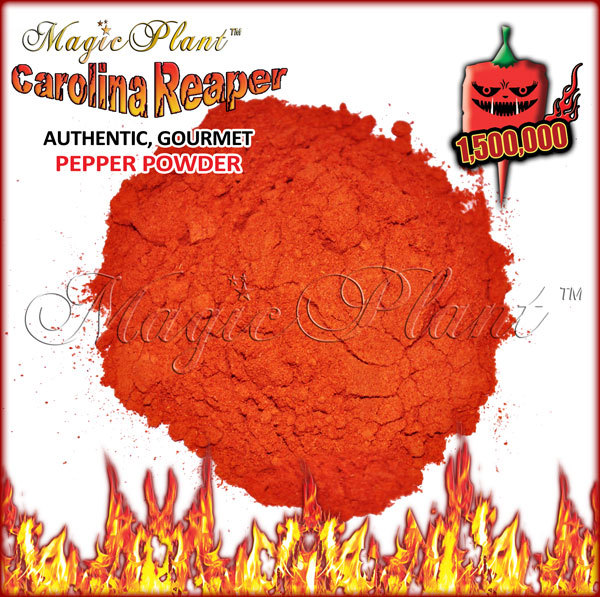 Carolina Reaper Pepper Powder – Non-GMO Reaper World’s Hottest Pepper (6 sizes)