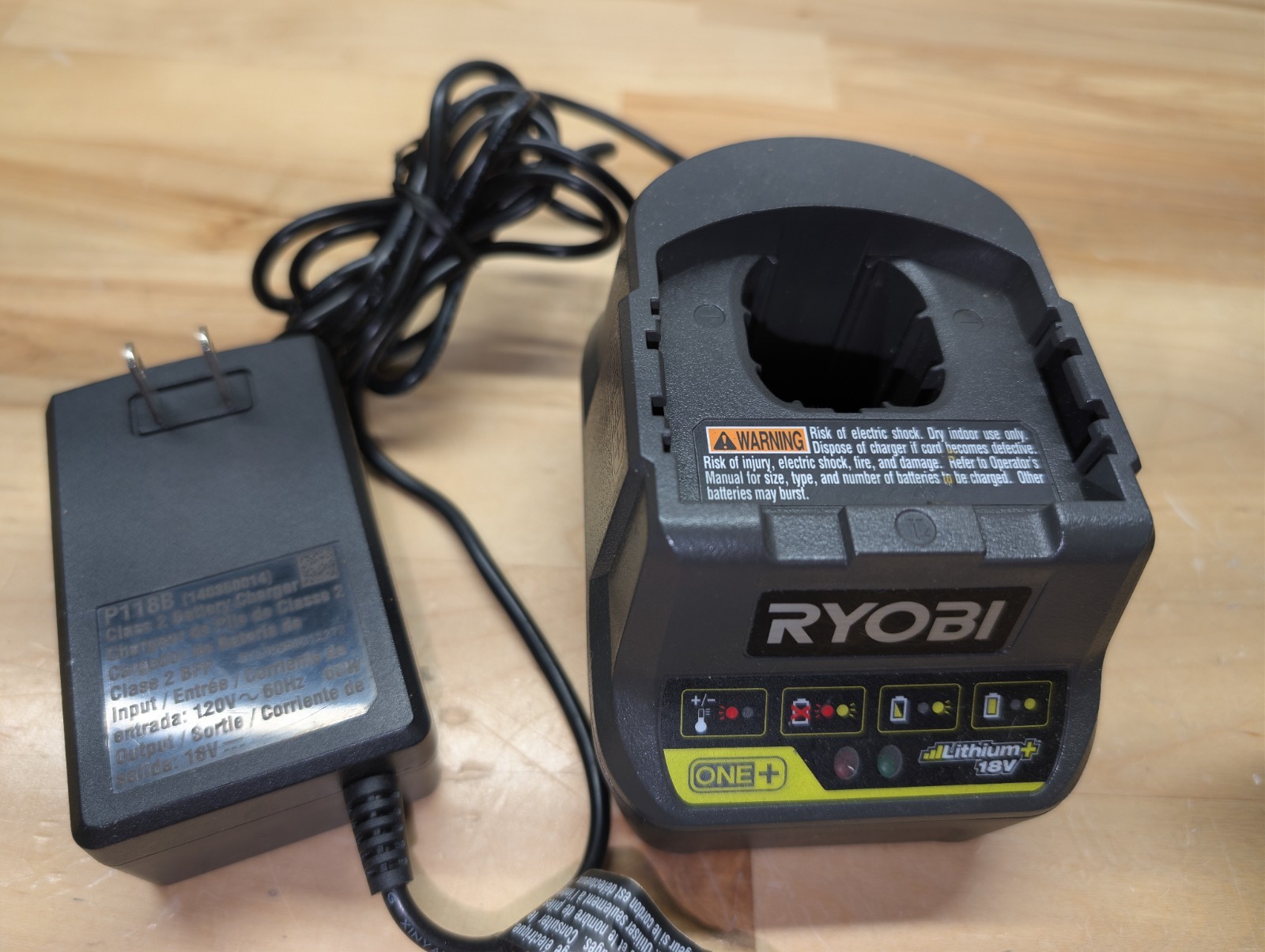 Genuine OEM Ryobi ONE+ 18V 2AH Battery PBP006 & Charger P118 Starter Kit