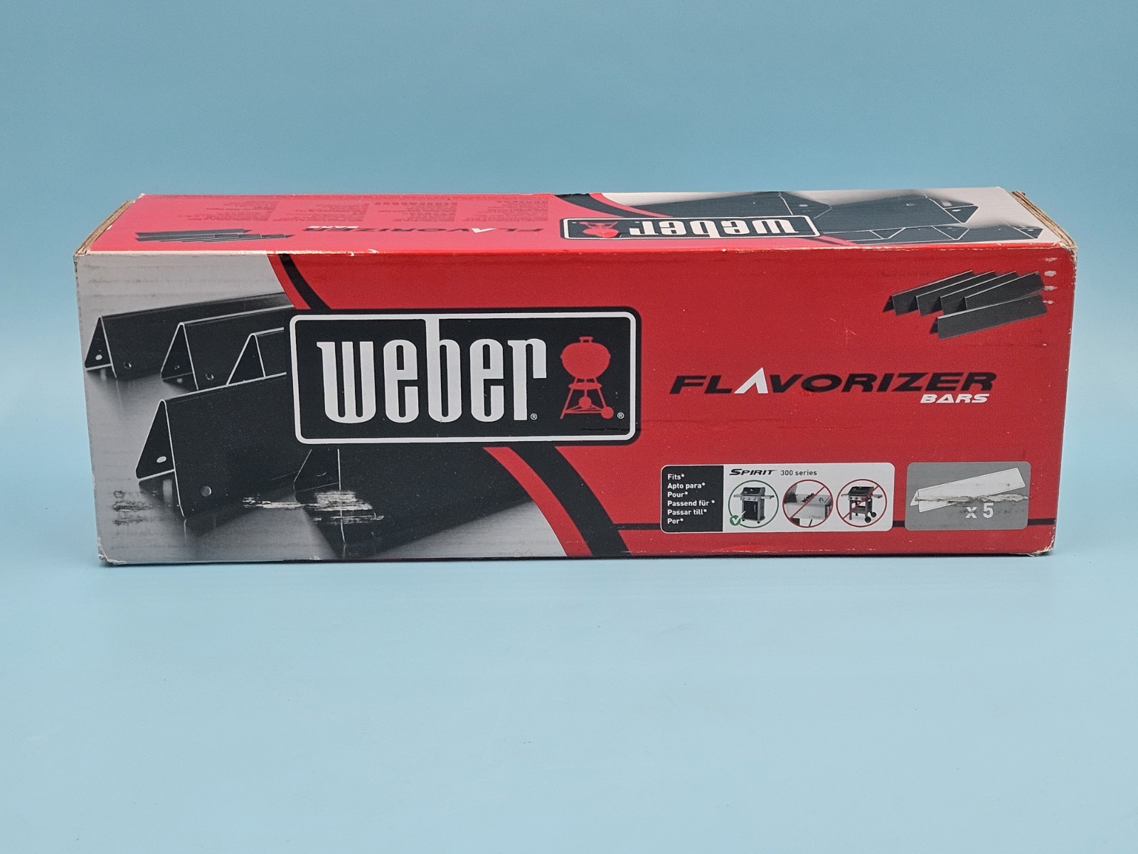 Weber Porcelain-Enameled Flavorizer Bars Spirit 300 Grills (5-Pack)
