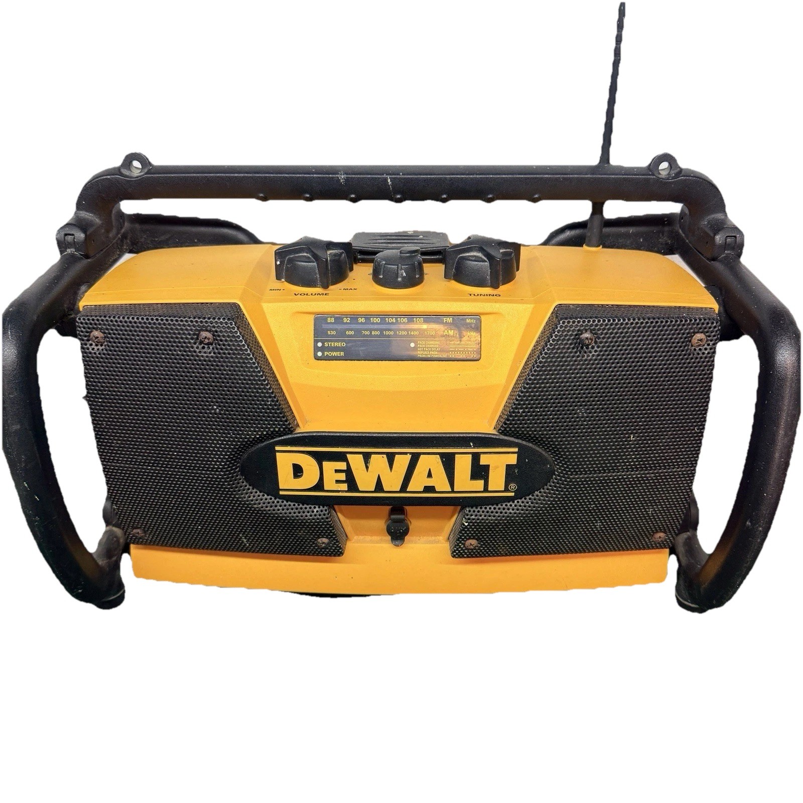 DEWALT Cordless JOBSITE Radio Charger AM/FM 1-HR NiCd Battery Charger 18v Tested