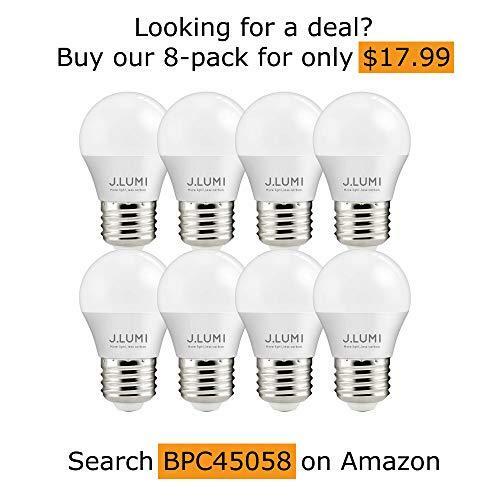 BPC4505 LED Bulbs A15 5W E26, 40W Appliance Bulb, A15 LED Bulb, Compact 4