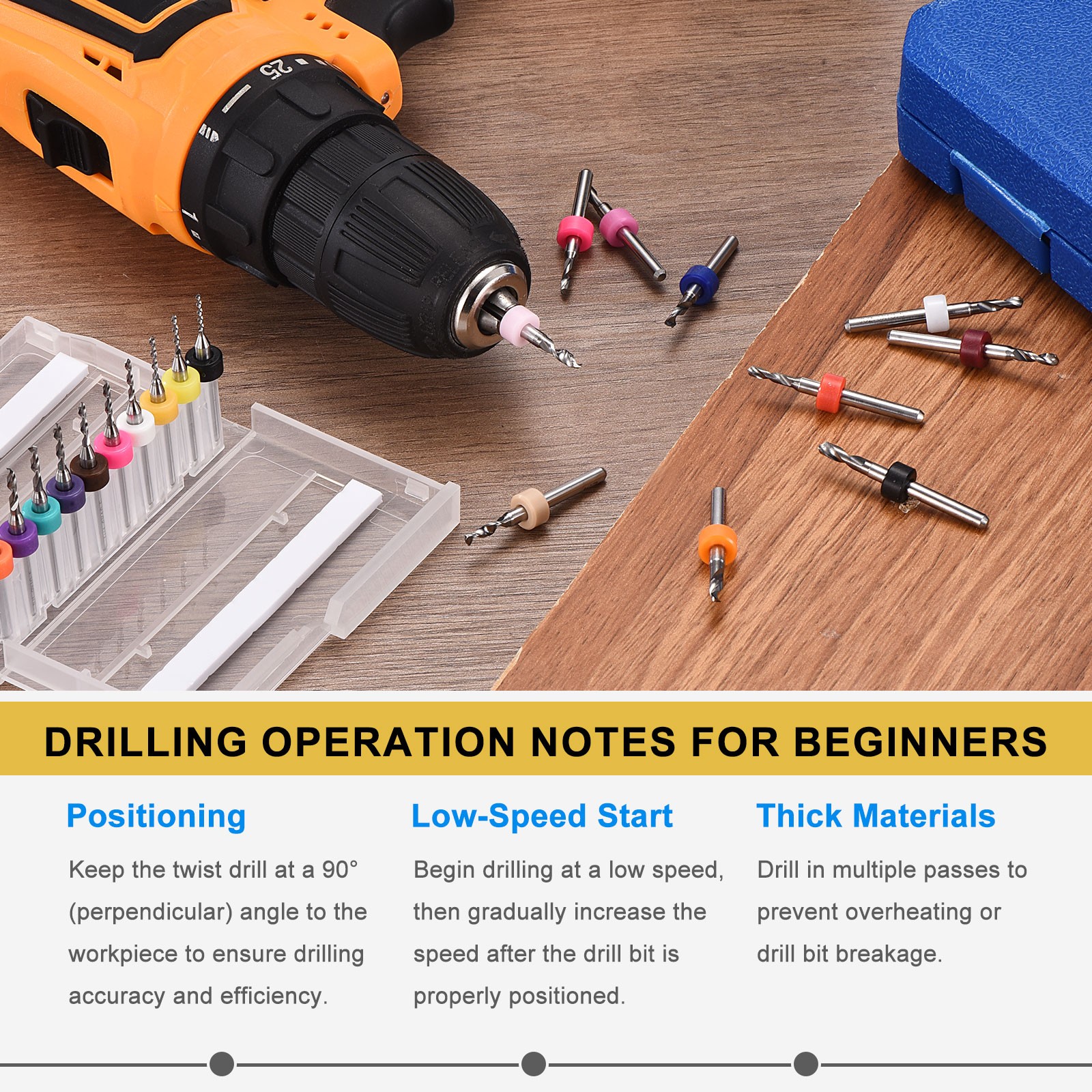 0.1mm Micro Drill Bits 3.175mm Shank Carbide for Print Circuit Board 10pcs