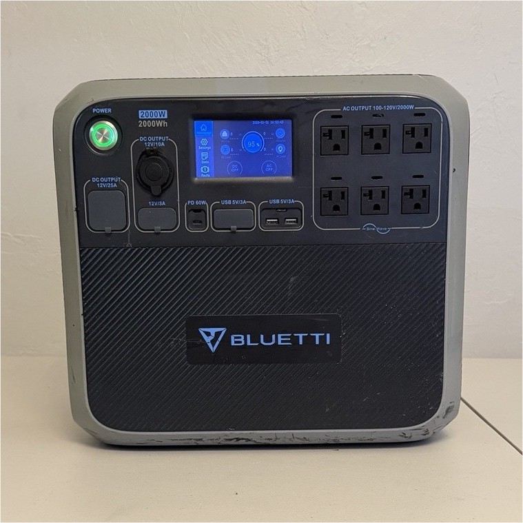 BLUETTI Portable 2000W 2000Wh Power Station Battery Generator USB Wireless