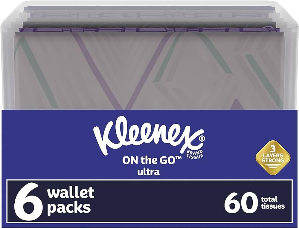 3 Pk Slim Pack Wallet Size (2 Pack) = 60 Tissues – Most Elegant Look of Any P…