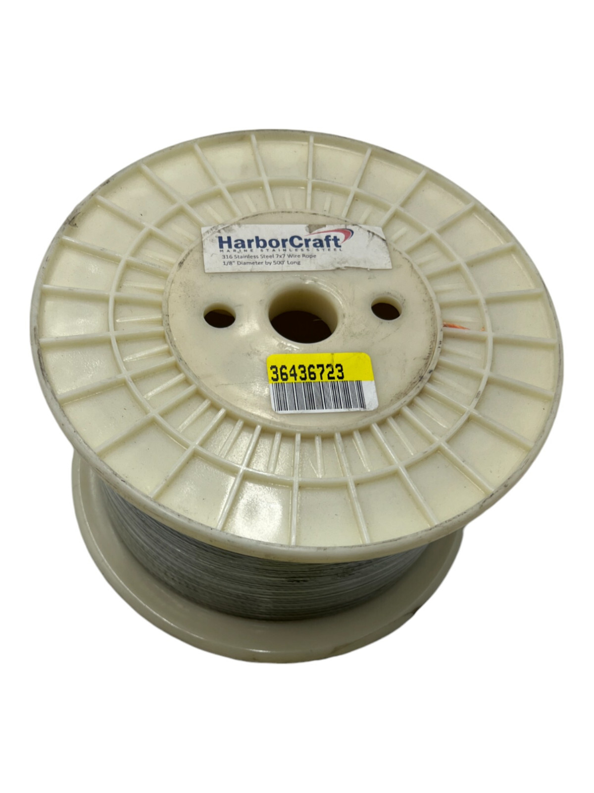 500FT HarborCraft Wire Rope Cable 1/8” D X 500’ L 316 Stainless Steel 7×7
