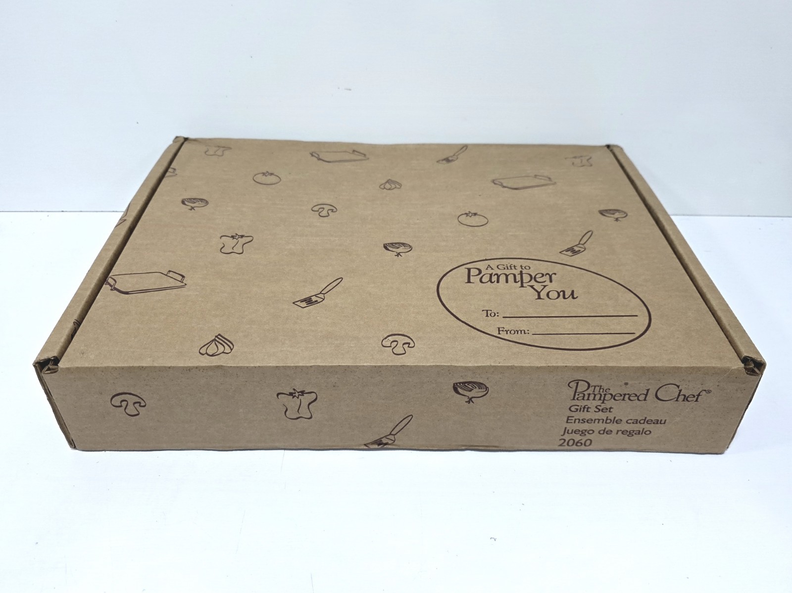 Pampered Chef #2060 Gift Set 15″x13″ Rectangle Stone & Acc.