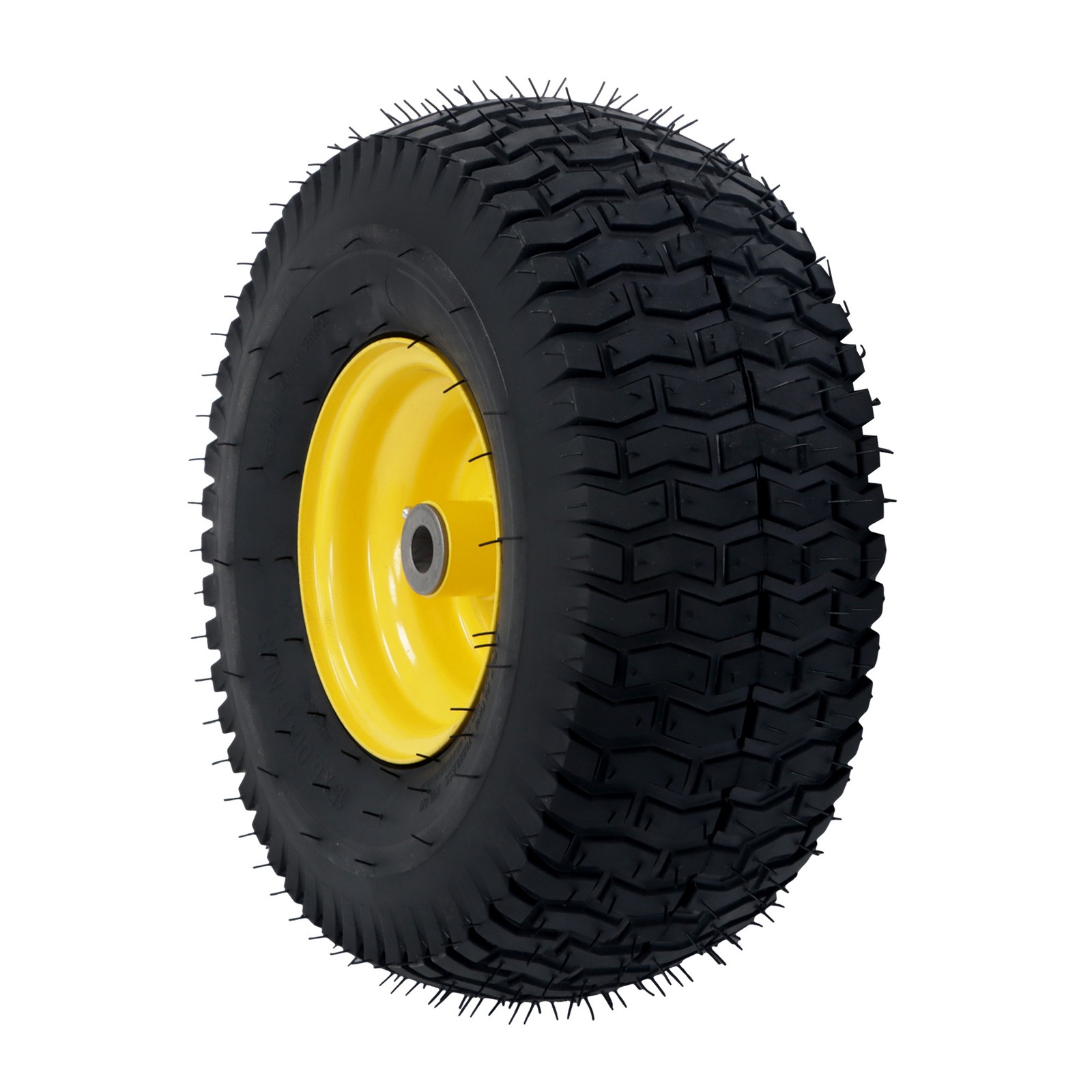 15×6.00-6 Inch Lawn Mower Tire & Wheel 3/4″ Axle, 3″ Hub Inflated Tires 2-Pack