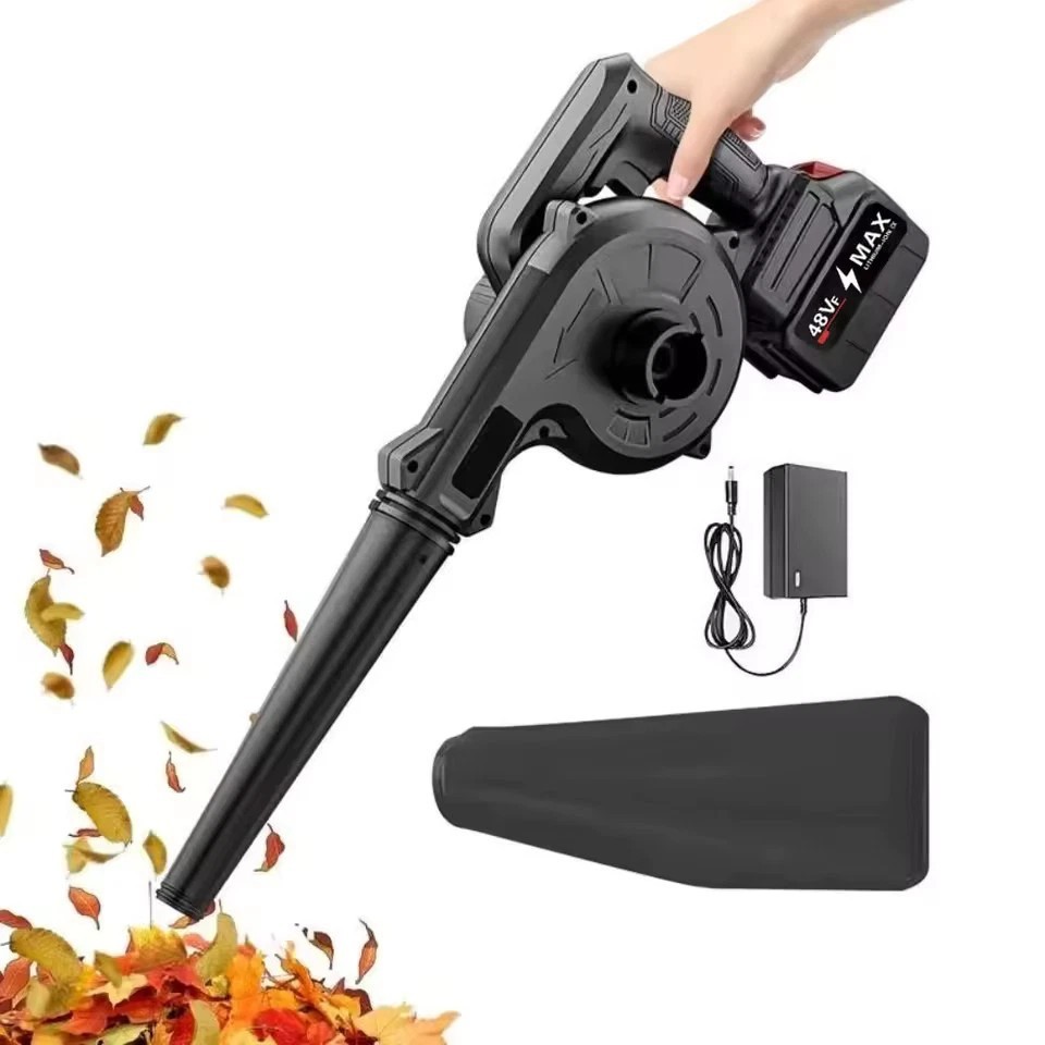 Leaf Blower Cordless with 2 Batteries and Charger, 21V Electric Leaf Blower with