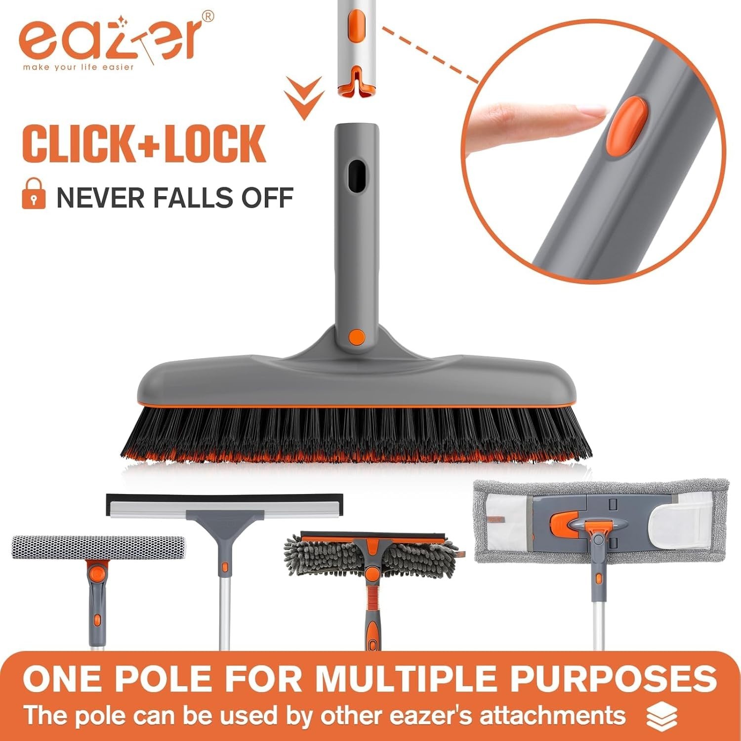 Grout Brush with Long Handle, 180°Rotation Tile Grout Cleaning Brush, V-Shape…