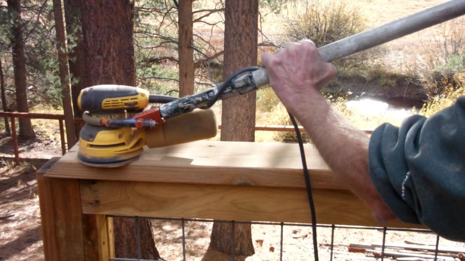 Sand Aid- Orbital Sander Attachment -Extension Pole/Handle Accessory-Pole Sander