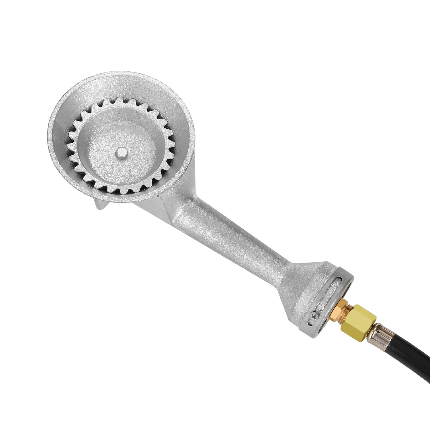 High Pressure Propane Cast-Iron Round Burner 4FT Regulator Hose & Fitting