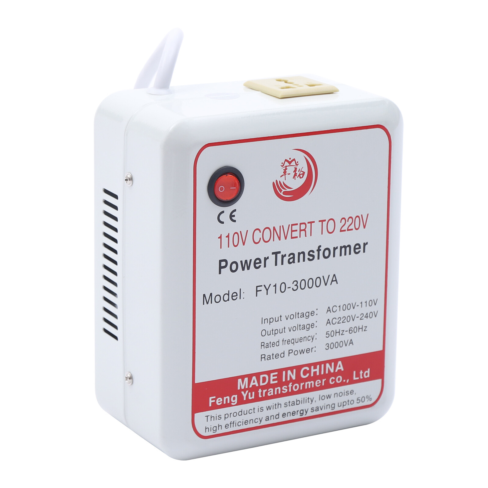 3000W Power Transformer Step Up Voltage Converter Adapter 110V-120V to 220V-240V