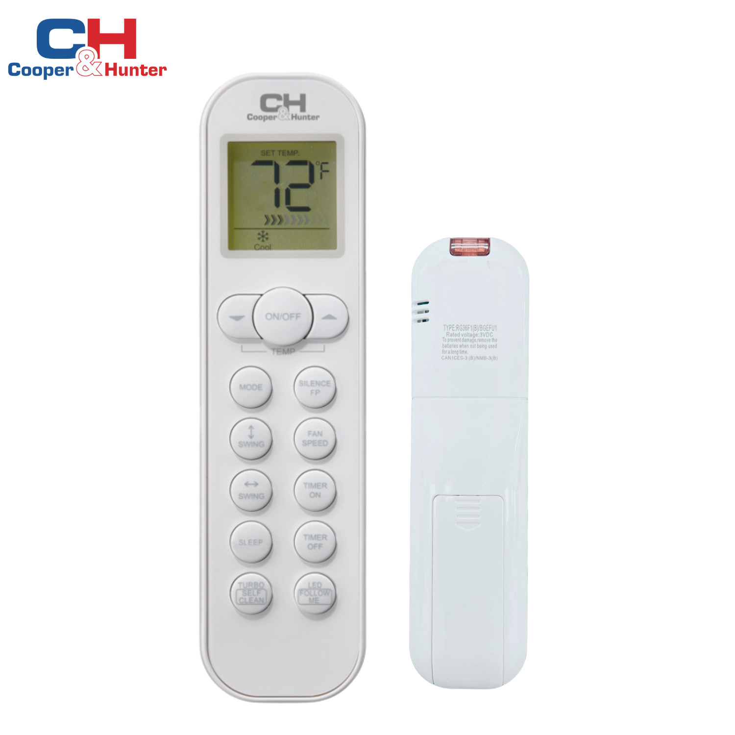 Remote Control for Cooper&Hunter Mini Split Air Conditioner Mia NG/NY Series