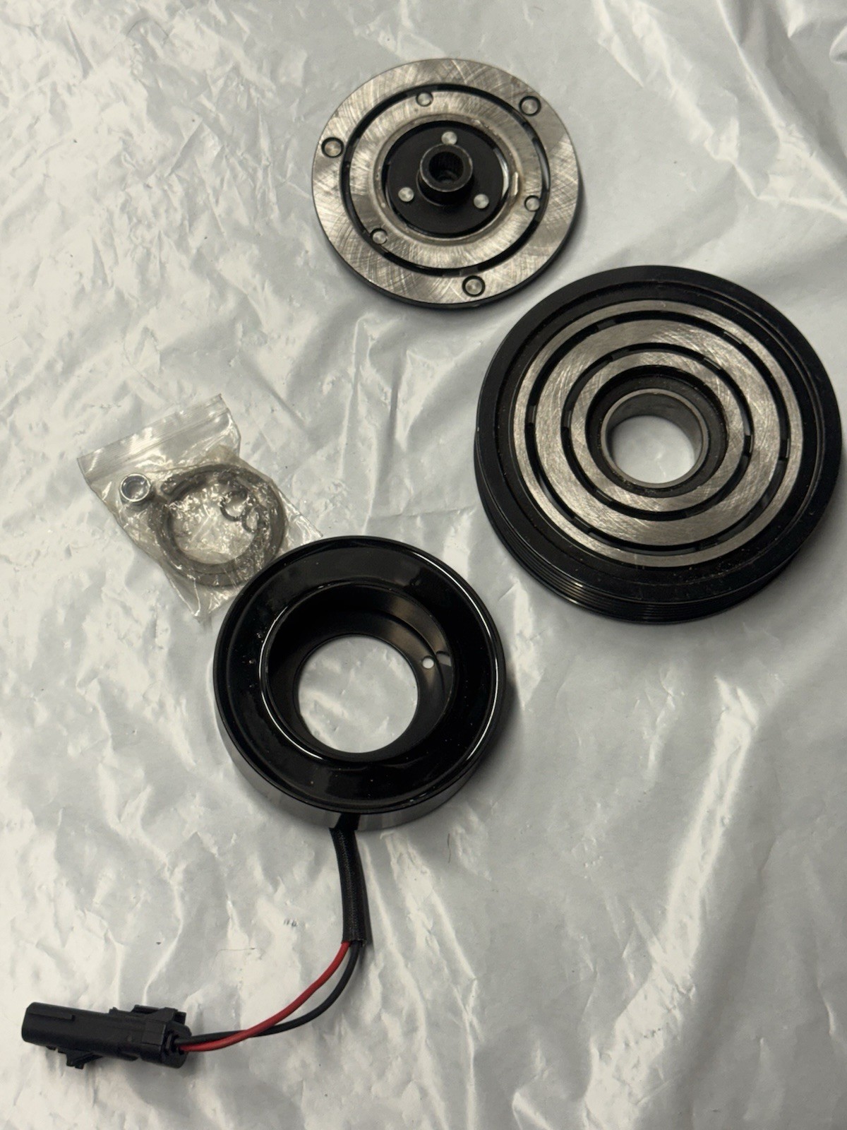AC Compressor Clutch Kit Assembly Pulley Coil Hub Universal Replacement NEW
