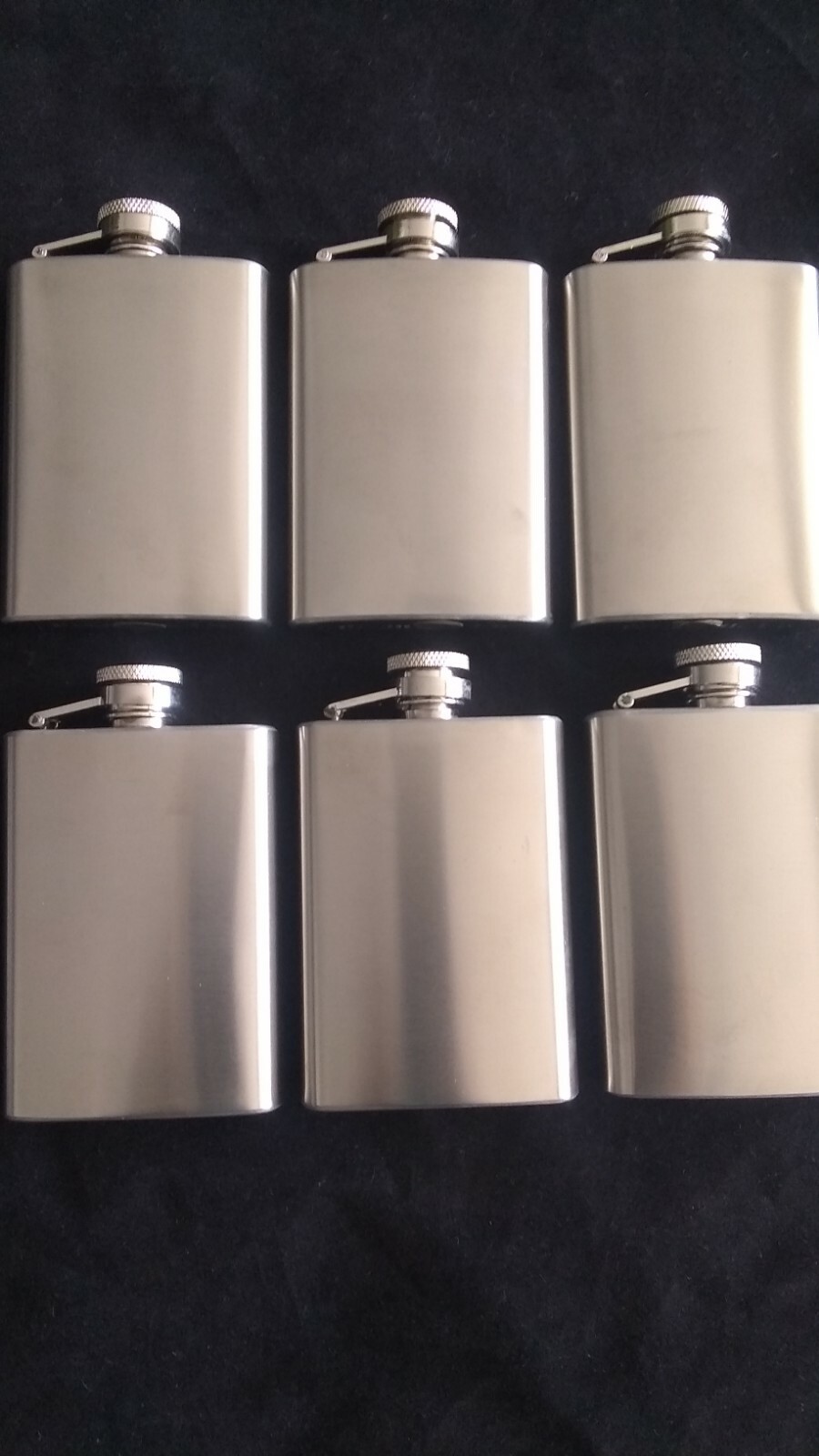 50 FLASK Stainless Steel 3 OZ w Screw Cap Gift OVERSTOCK CLEARANCE SALE CLOSEOUT