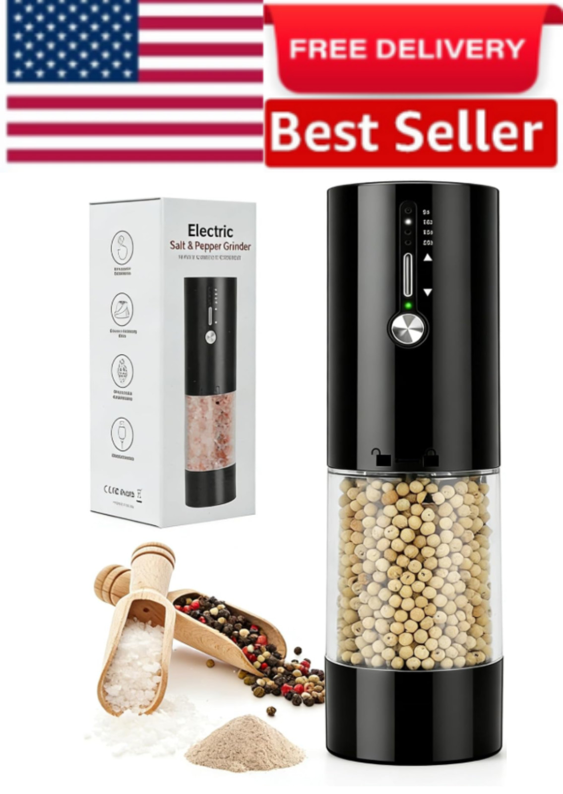 Electric Coffee Bean Grinder Nut Seed Grind Spice Crusher Mill Blender