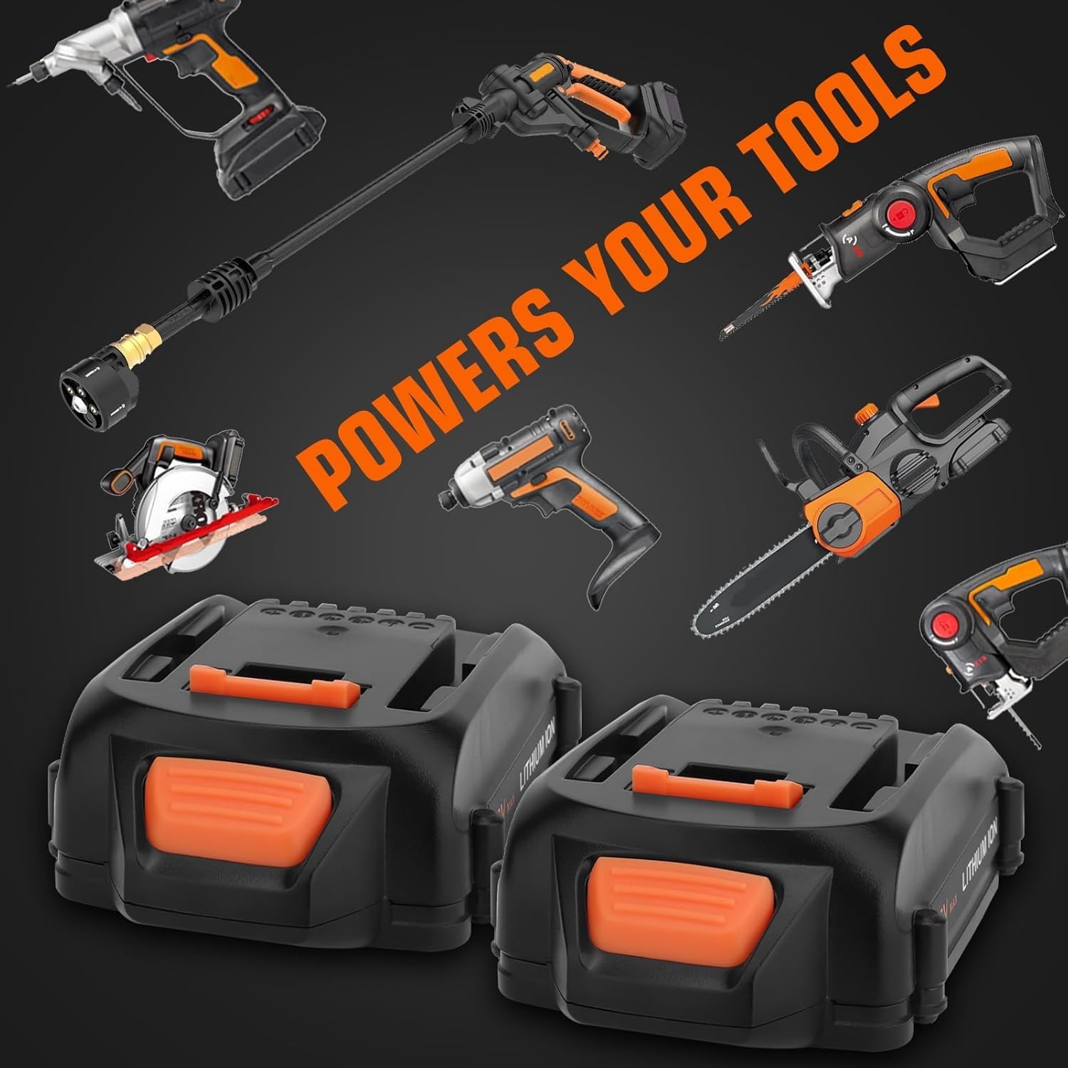 2PACK 8.0Ah For WORX 20V 8AH MAX Extend Lithium-Ion Battery WA3525 WA3575 WA3520