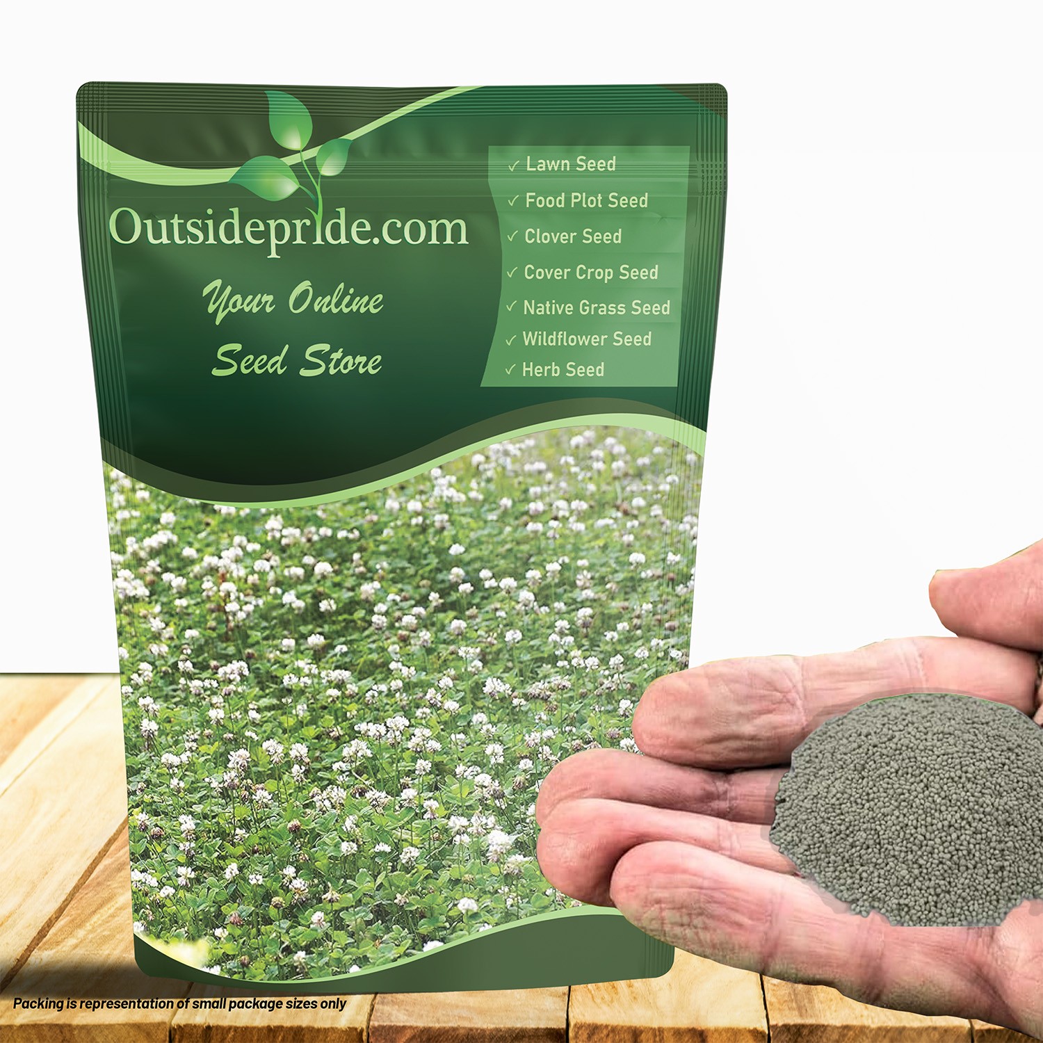 2 LBS – Inoculated White Dutch Clover Seeds For Planting, Lawns,