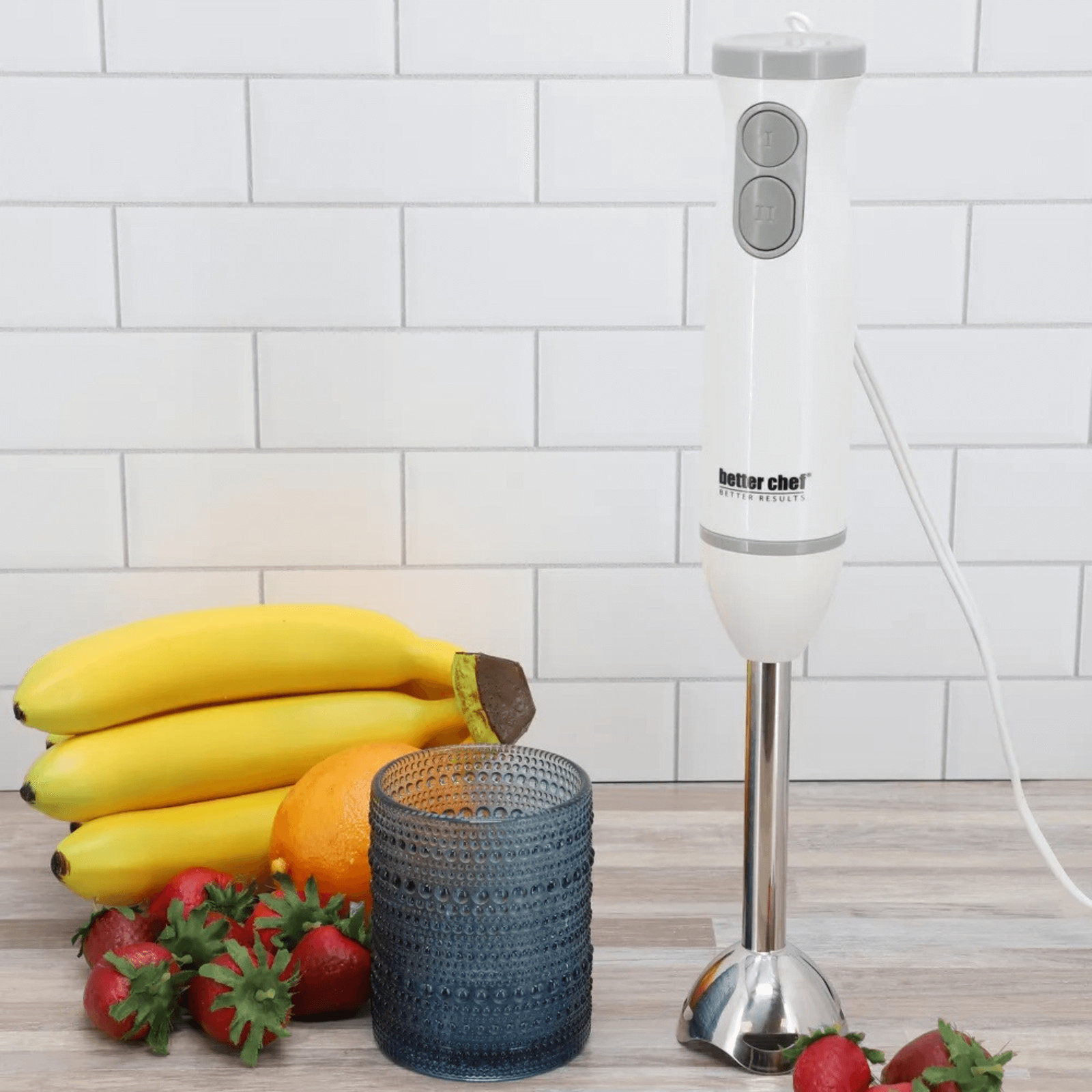 Better Chef 2-Speed 150-Watt Immersion Hand Blender with Dishwasher Safe Parts