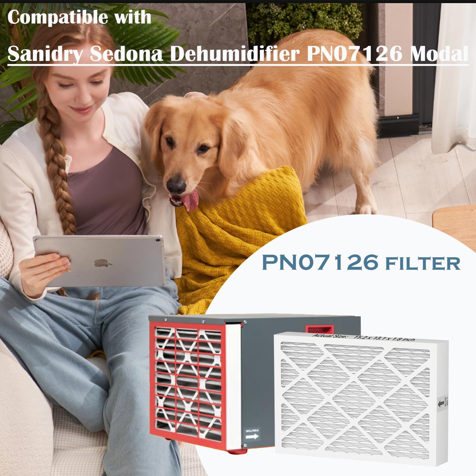 MERV-13 Dehumidifier Filter 4-Pack for Sanidry Sedona – 6 Months Supply
