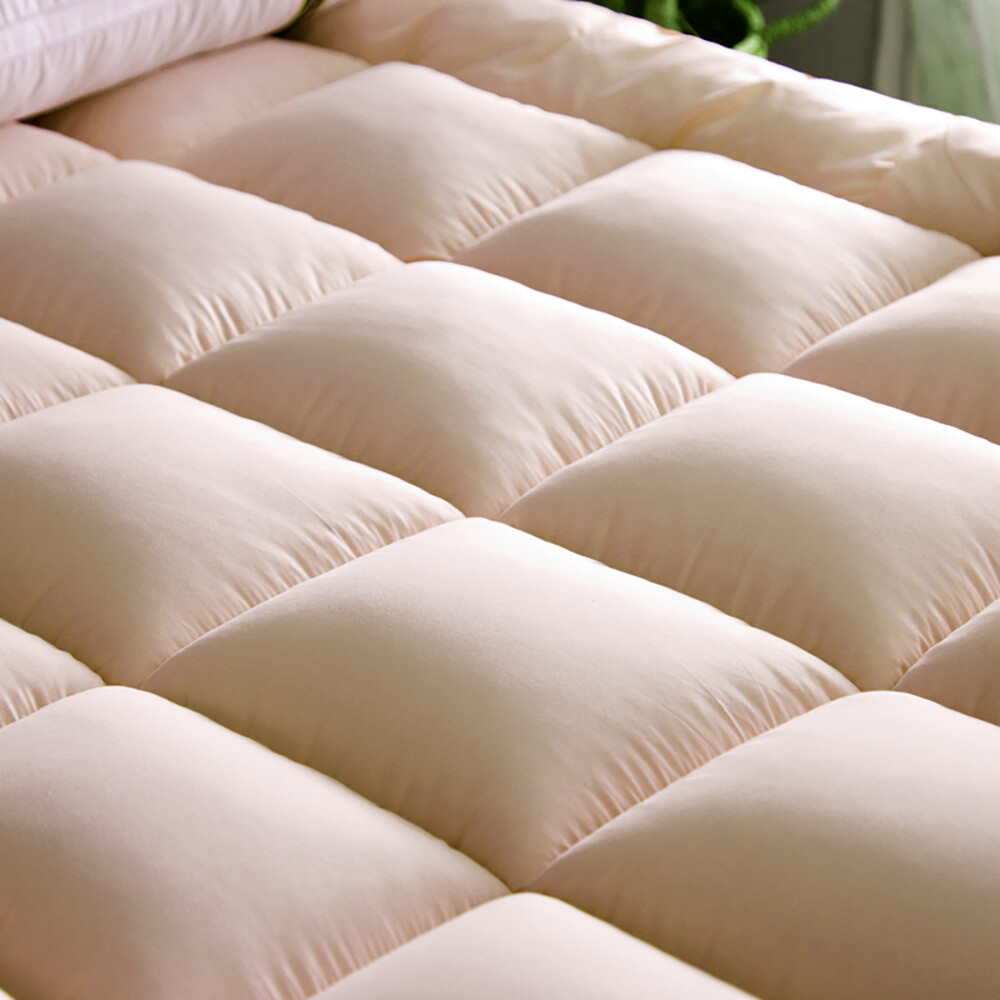 Soft Thick Mattress Pad Topper Quilted Fitted Mattress Protector Foldable Pad