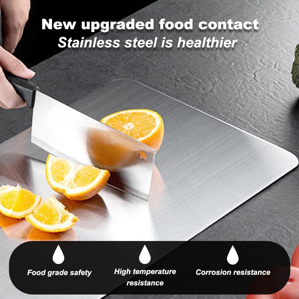 Titanium Cutting Board for Kitchen, Stainless Non Stick Chopping Board, Upgrade