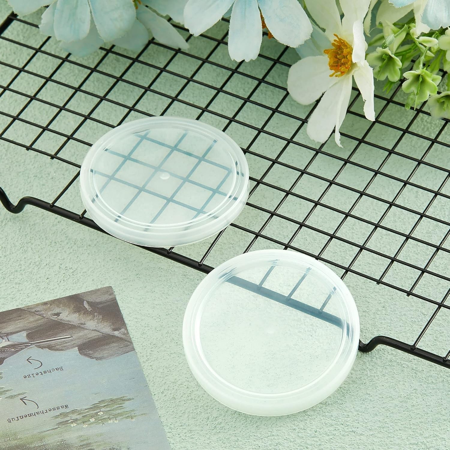 15PCS Oui Yogurt Jar Lids, Clear Plastic Container Lids for Oui Yogurt Jars, …