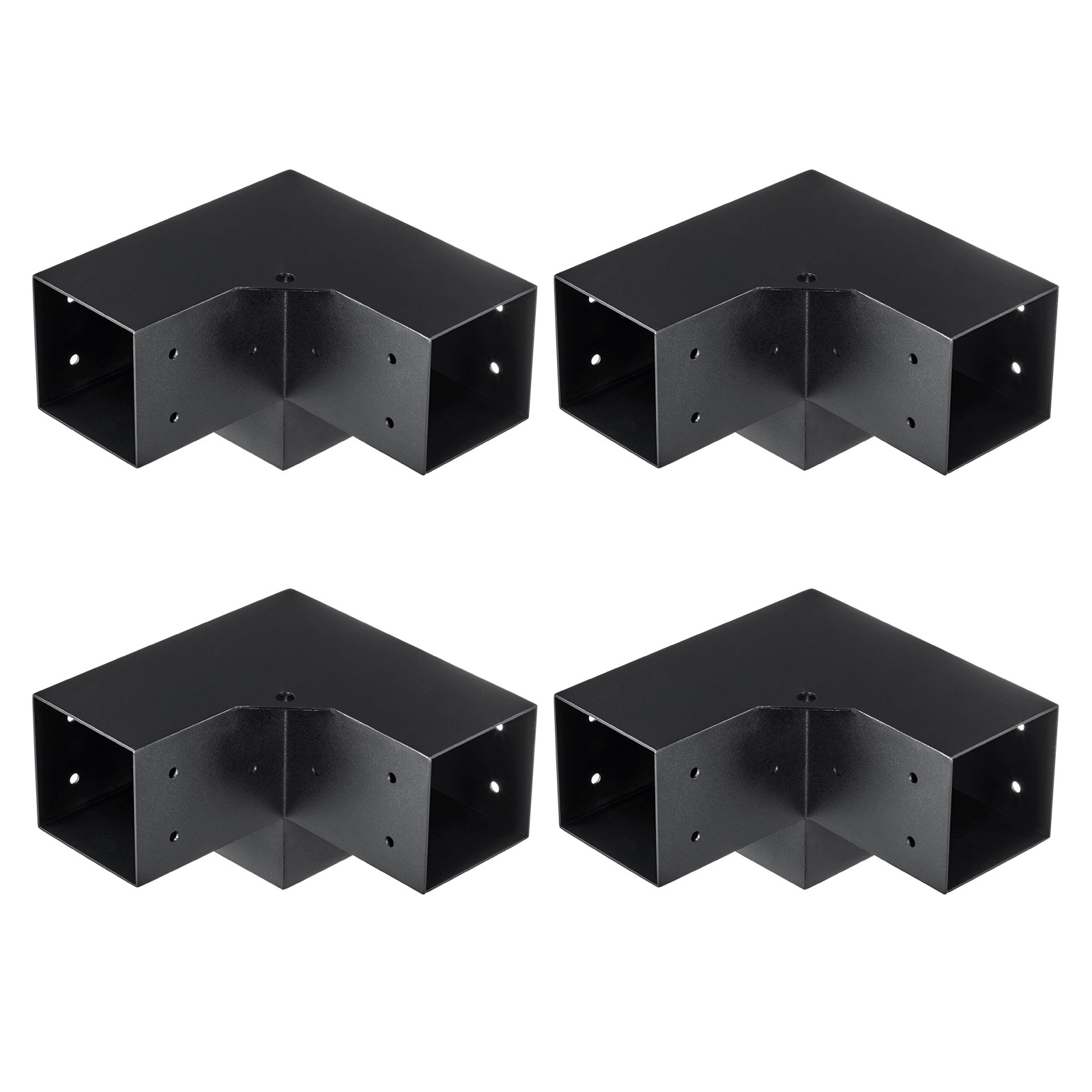 4”x4” Pergola Bracket Kit inner 3.6×3.6 3-Way Woodworks DIY Post 4 pcs