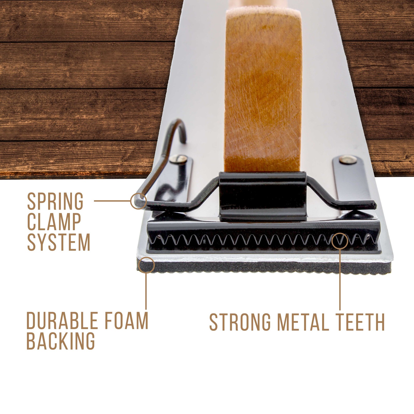 Wooden Handle Longboard Hand Sander For Psa Sandpaper 16-1/2″ X 2-3/4″