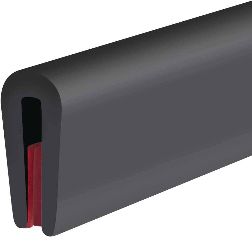 Rubber Edge Trim U Channel Self Adhesive 10FT Black EPDM Seal 1/16″ Car Door