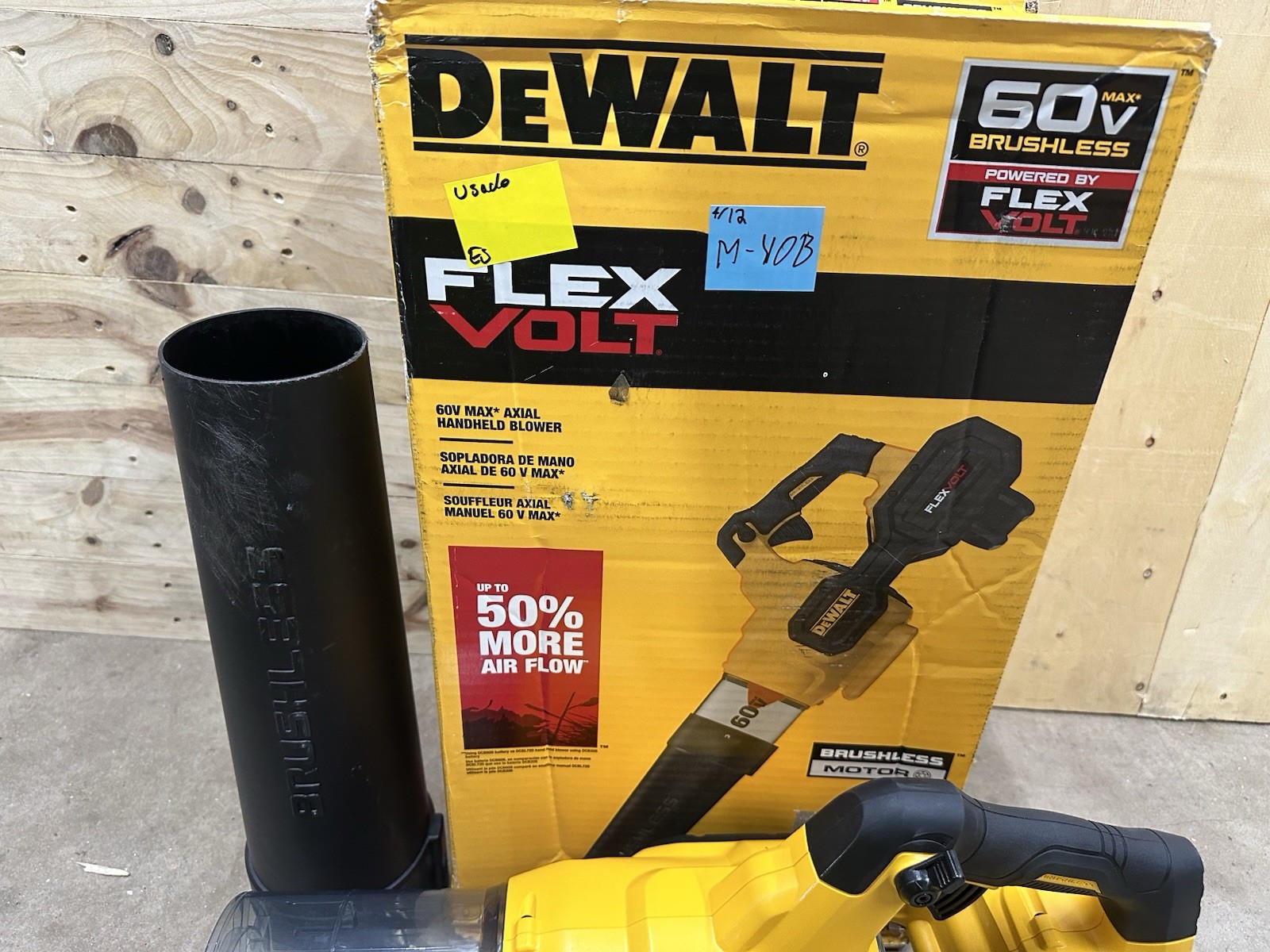 DEWALT DCBL772B 60V Cordless Axial Handheld Blower (Tool Only) Used