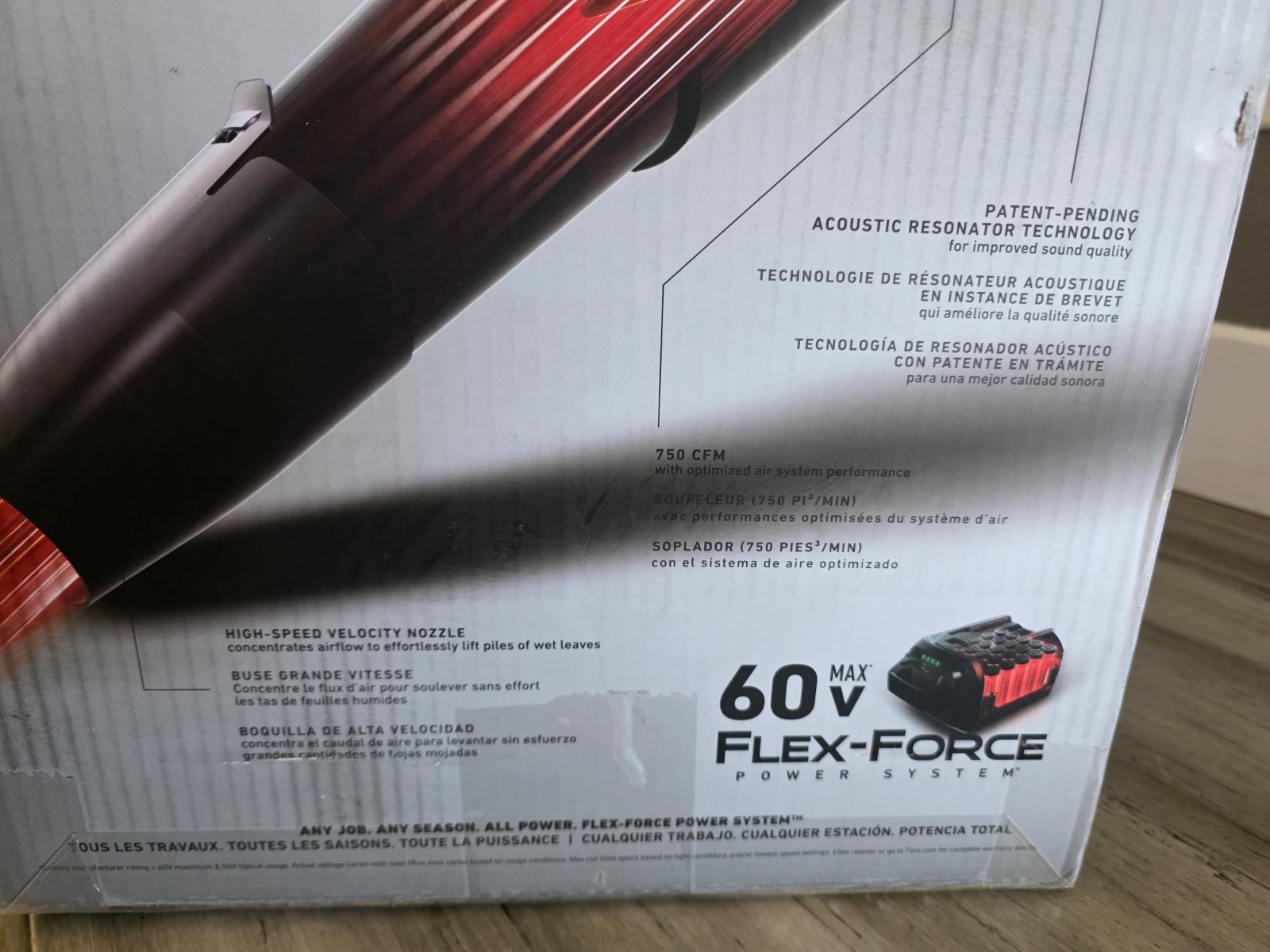 Toro Flex-Force 60V 750 CFM / 145 MPH Battery Leaf Blower Kit – With Battery